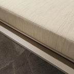 Cayman Garden Cushioned Sun Lounger Beige 196x70cm