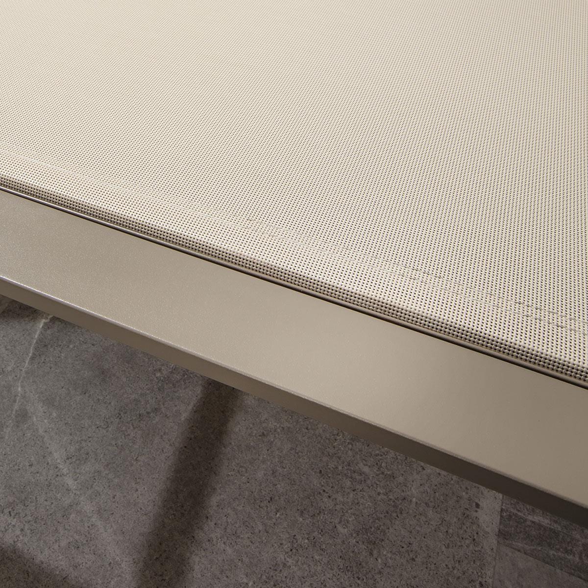 Cayman Garden Cushioned Sun Lounger Beige 196x70cm