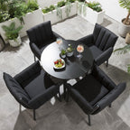 Portals Round Outdoor Dining Table 90cm Charcoal
