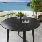 Portals Round Outdoor Dining Table 90cm Charcoal