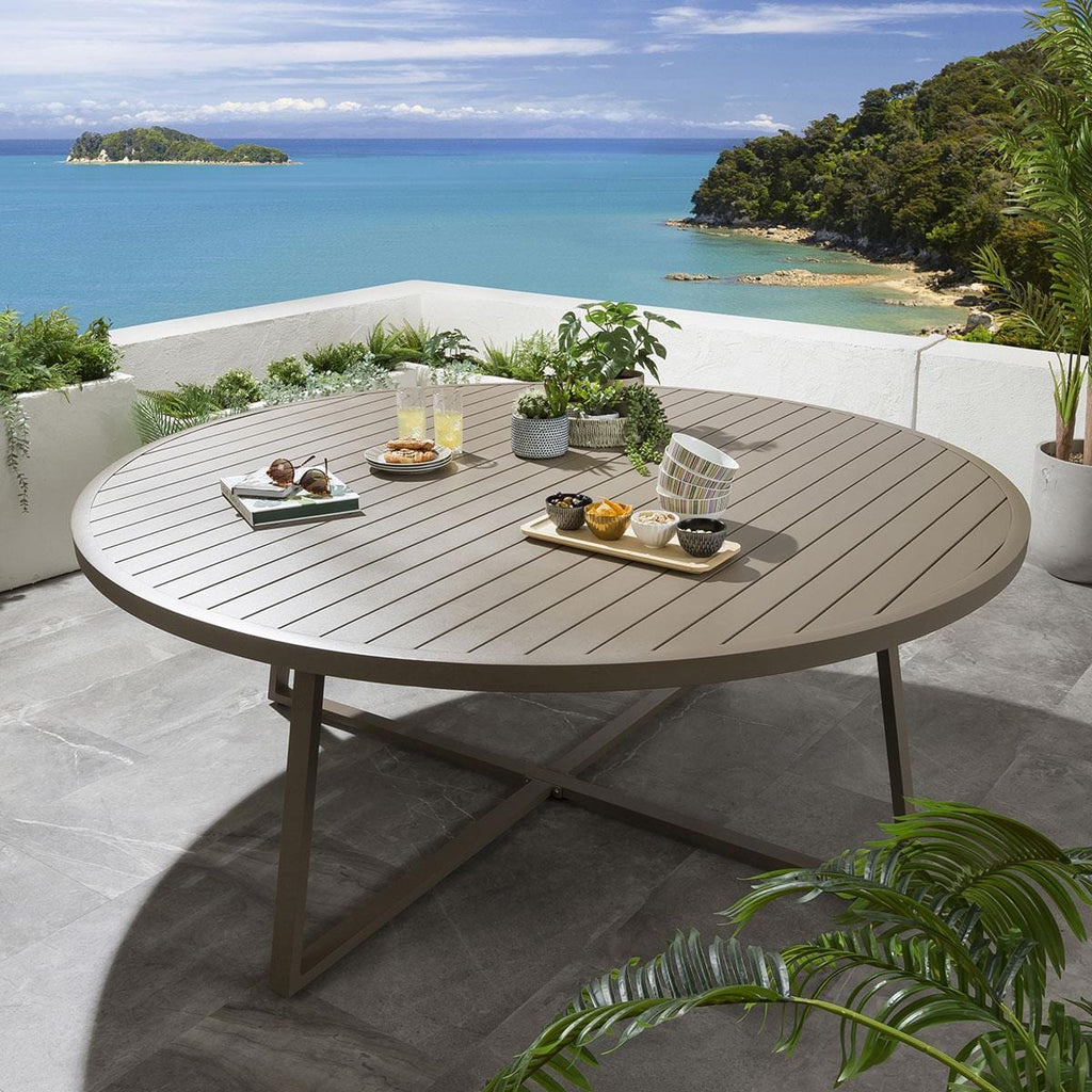 Sun Garden Round Dining Table 200cm Beige