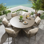 Sun Garden Round Dining Table 150cm Beige