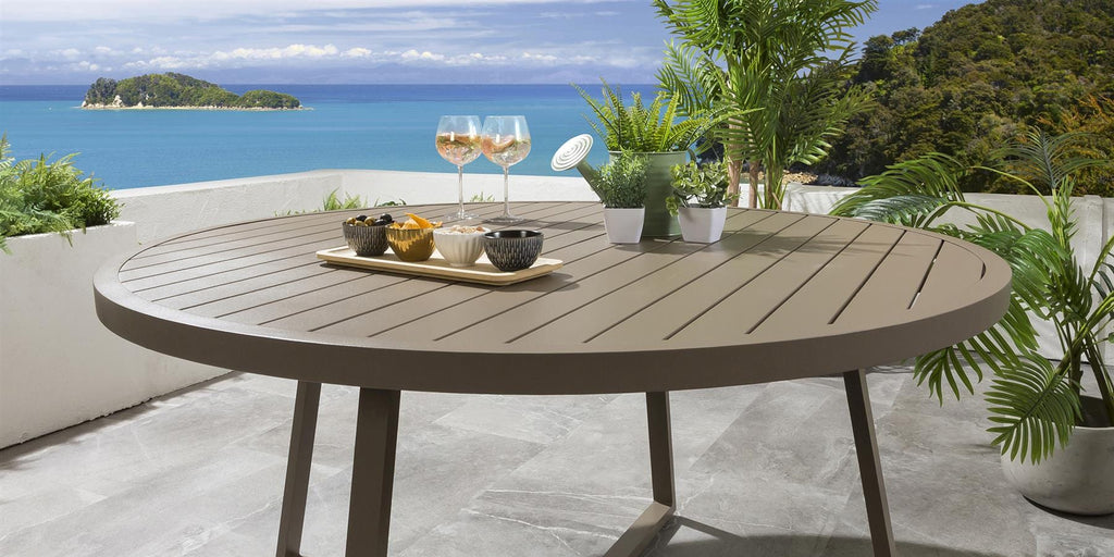 Sun Garden Round Dining Table 150cm Beige