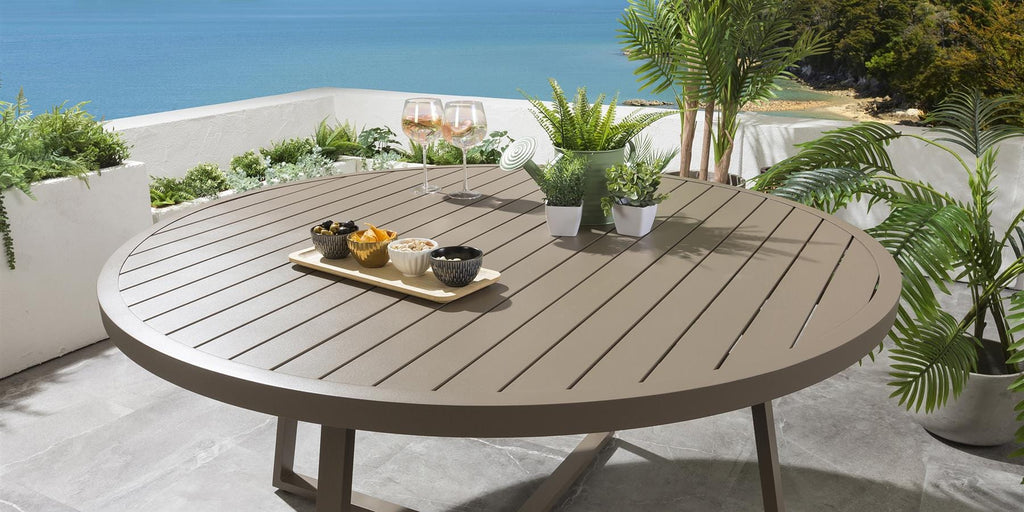 Sun Garden Round Dining Table 150cm Beige