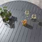Sun Garden Round Dining Table 150cm Grey