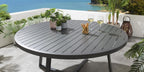 Sun Garden Round Dining Table 150cm Grey