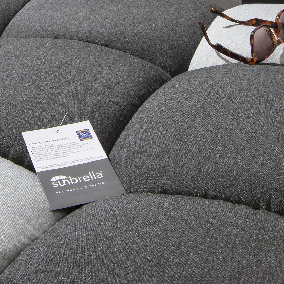 2 Blow Premium Garden Sun Loungers Sooty 213x92cm