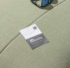 2 Ocean Cushioned Sun Loungers Green 212x84cm