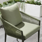 2 Cole Outdoor Garden Dining Chairs Green