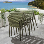 2 Cole Outdoor Garden Dining Chairs Green