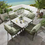 2 Cole Outdoor Garden Dining Chairs Green