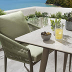 2 Cole Outdoor Garden Dining Chairs Green