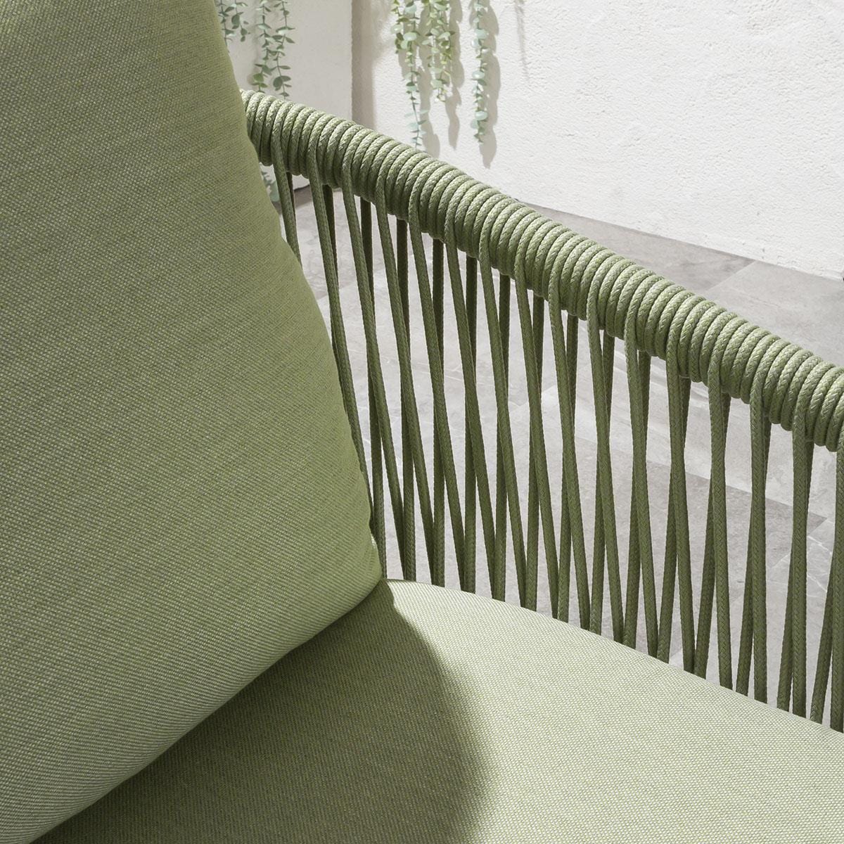 2 Cole Outdoor Garden Dining Chairs Green