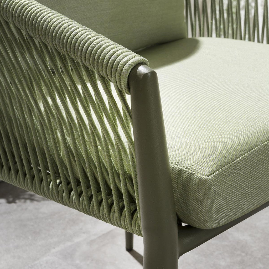 2 Cole Outdoor Garden Dining Chairs Green