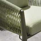 2 Cole Outdoor Garden Dining Chairs Green