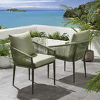 2 Cole Outdoor Garden Dining Chairs Green