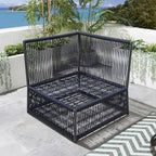 Cole Modular Garden Sofa Set Blue 148x74cm S2