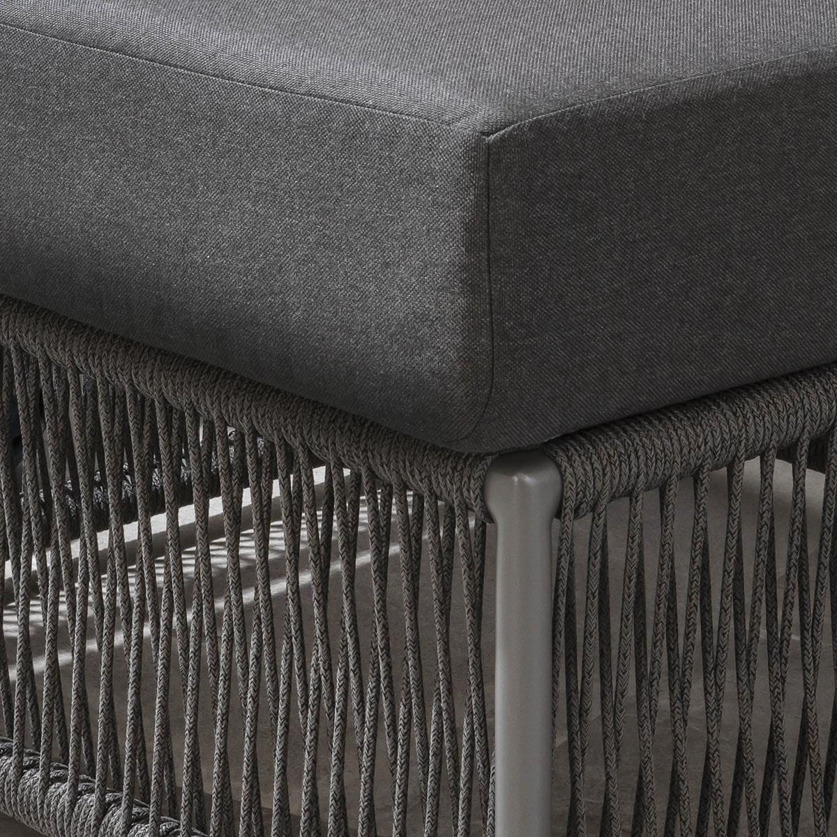 Cole Modular Garden Sofa Set Grey 140x74cm S2B