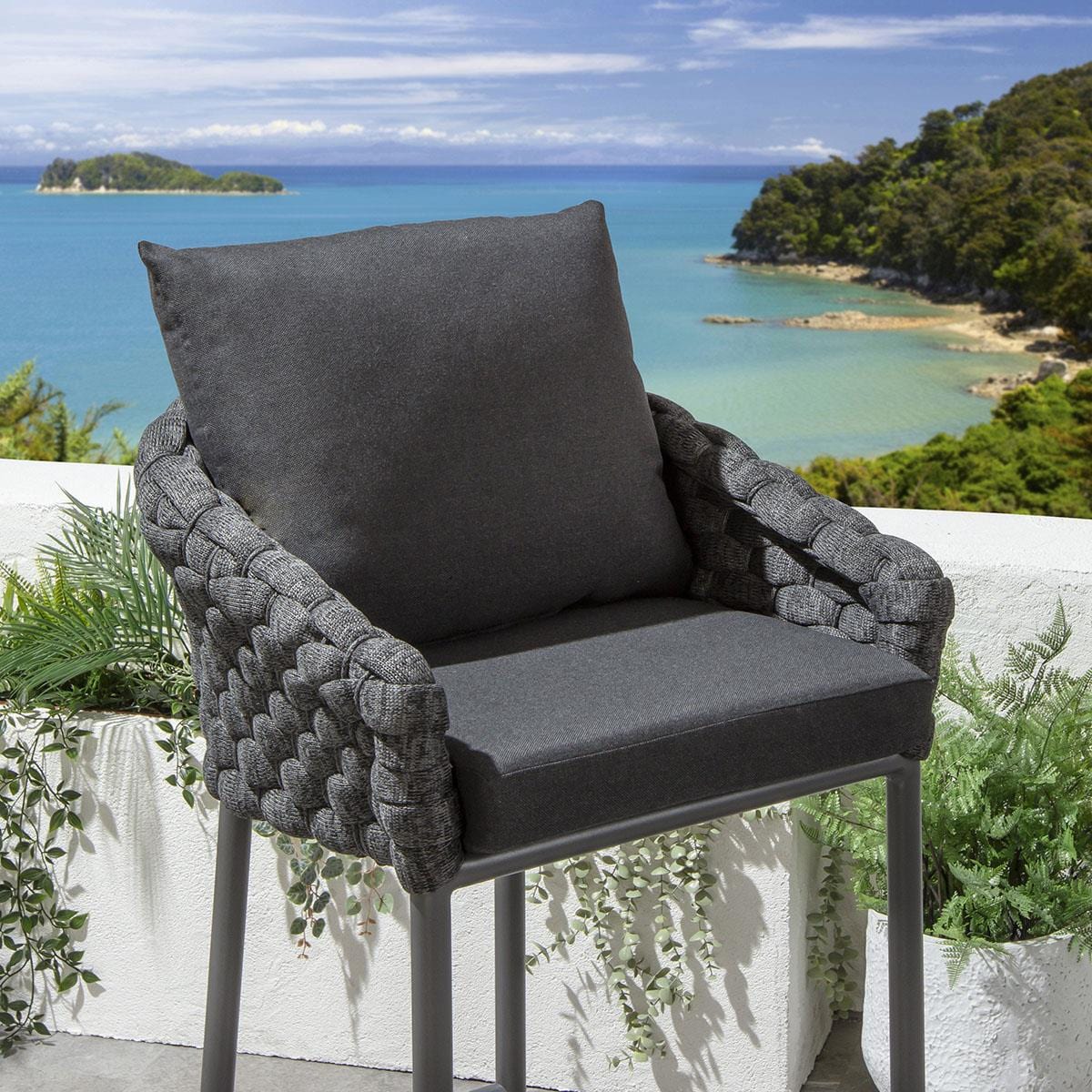 Sundowner Outdoor Garden Bar Stool Charcoal