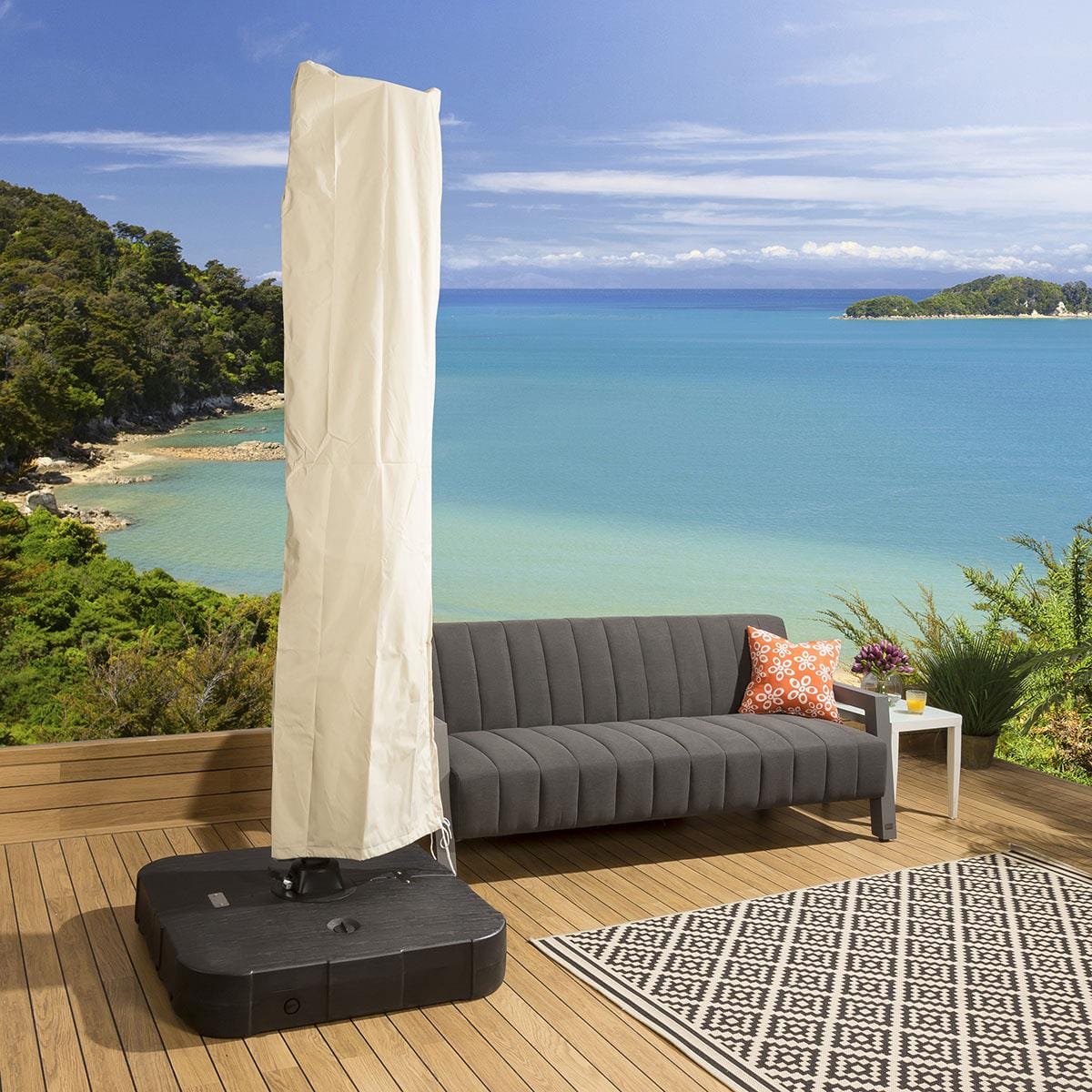 Weather cover ONLY for Luxury Round Rotating Parasol Umbrella.